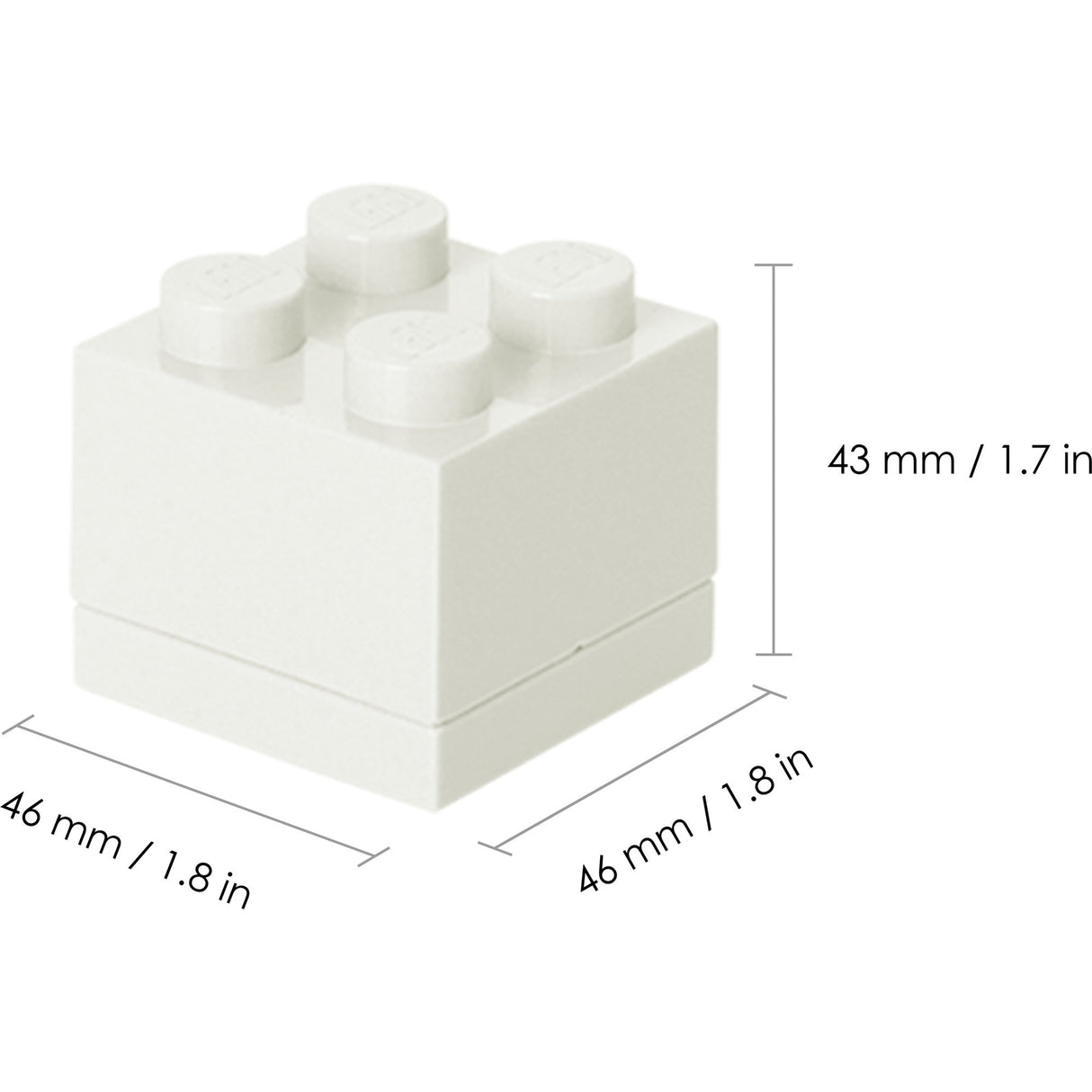 Room Copenhagen LEGO Mini Box 4, lunch box (white)