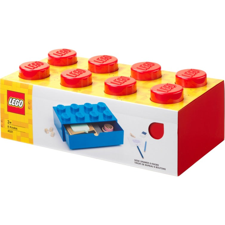 Room Copenhagen LEGO Desk Drawer 8 , storage box (red, knobs) Room Copenhagen