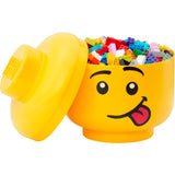 Room Copenhagen LEGO Storage Head "Silly", large, storage box (yellow) Room Copenhagen