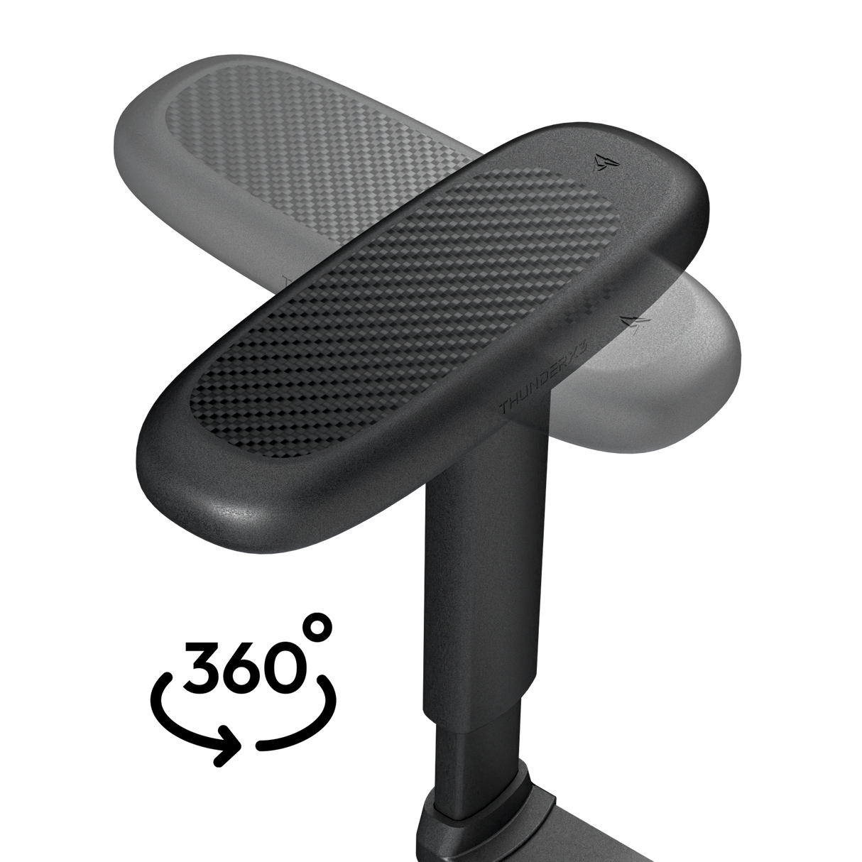 ThunderX3 TX3 SOLO – Loft Air mörkgrå kontorsstol med SYNC4- och 6D-justering (max 125 kg)