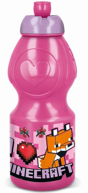 Minecraft Girls Line flask, sports bottle 400 ml Minecraft
