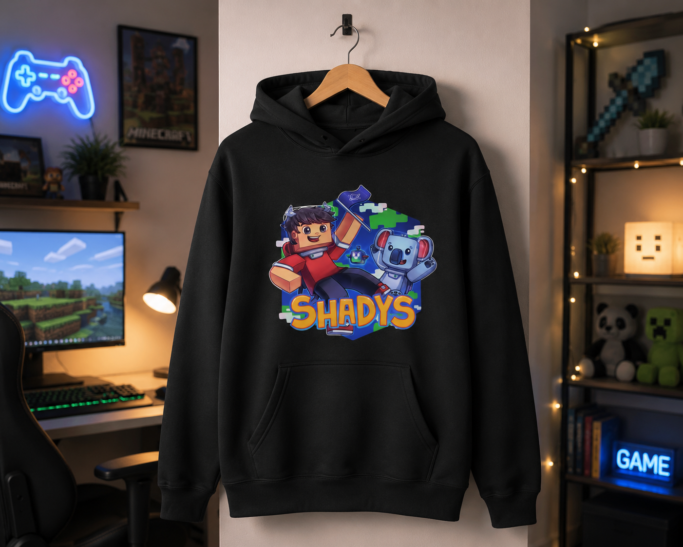Shadys Koala Hoodie - Sort