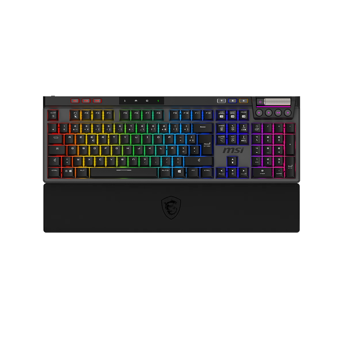 MSI STRIKE PRO WIRELESS SILENT tastatur - fransk AZERTY - fransk AZERTY-layout