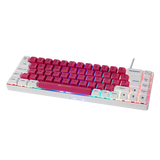 Gamiac TKL69G - Vitt/Rött - SF-tangentbord - Blå brytare