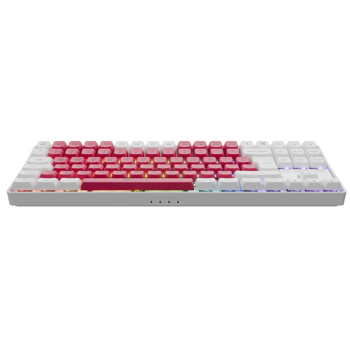 Gamiac TKL90G - Hvid/Rød - TKL Tastatur - Rød Switch