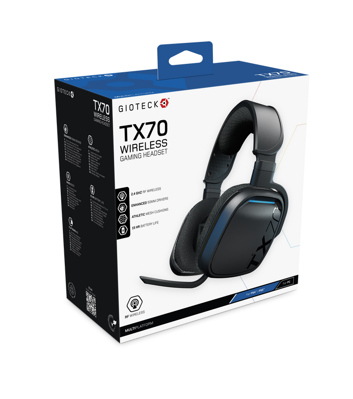 Gioteck TX-1 Tactical Comms On-ear Black