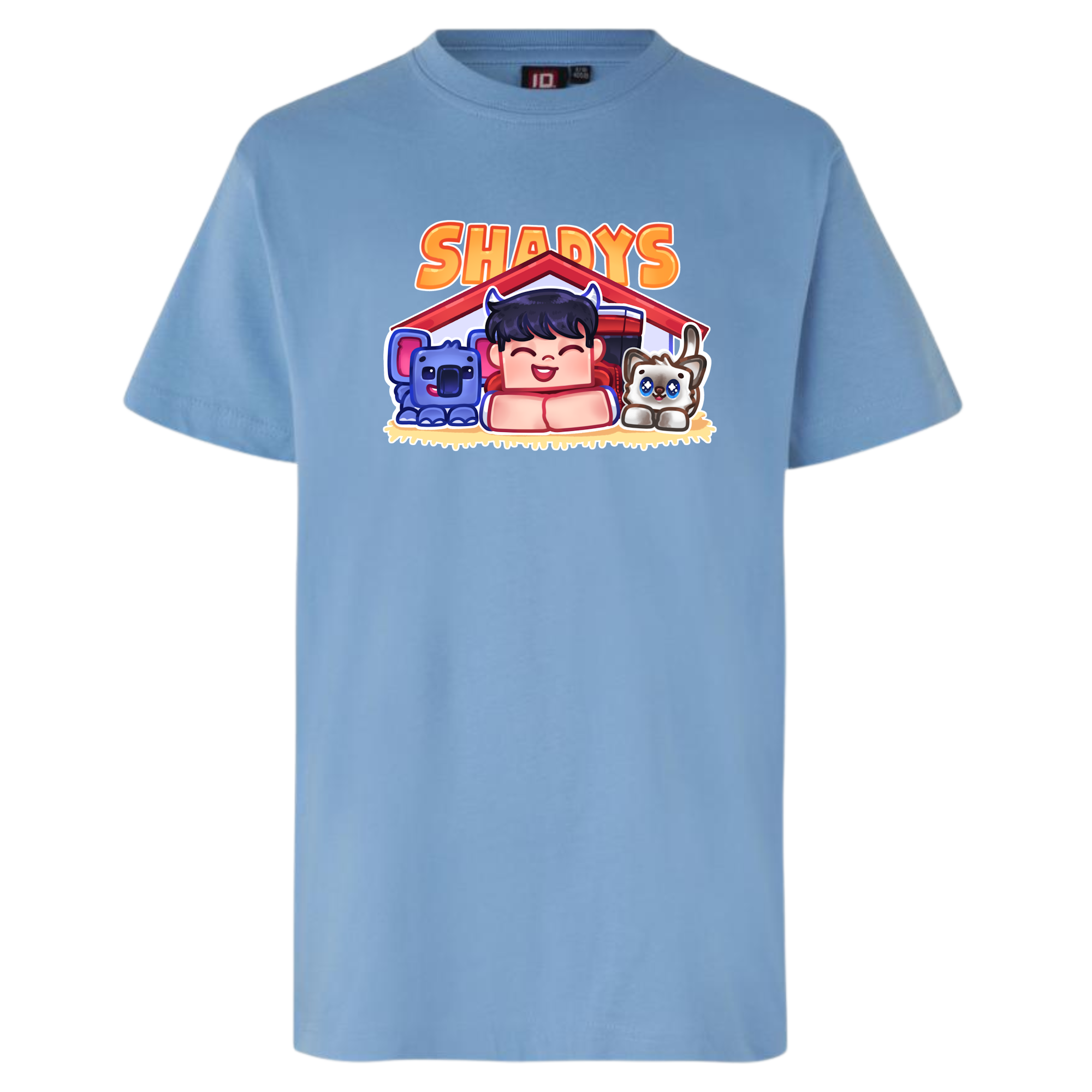 Shadys Kæledyr Tee - Lyseblå