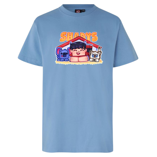 Shadys Kæledyr Tee - Lyseblå