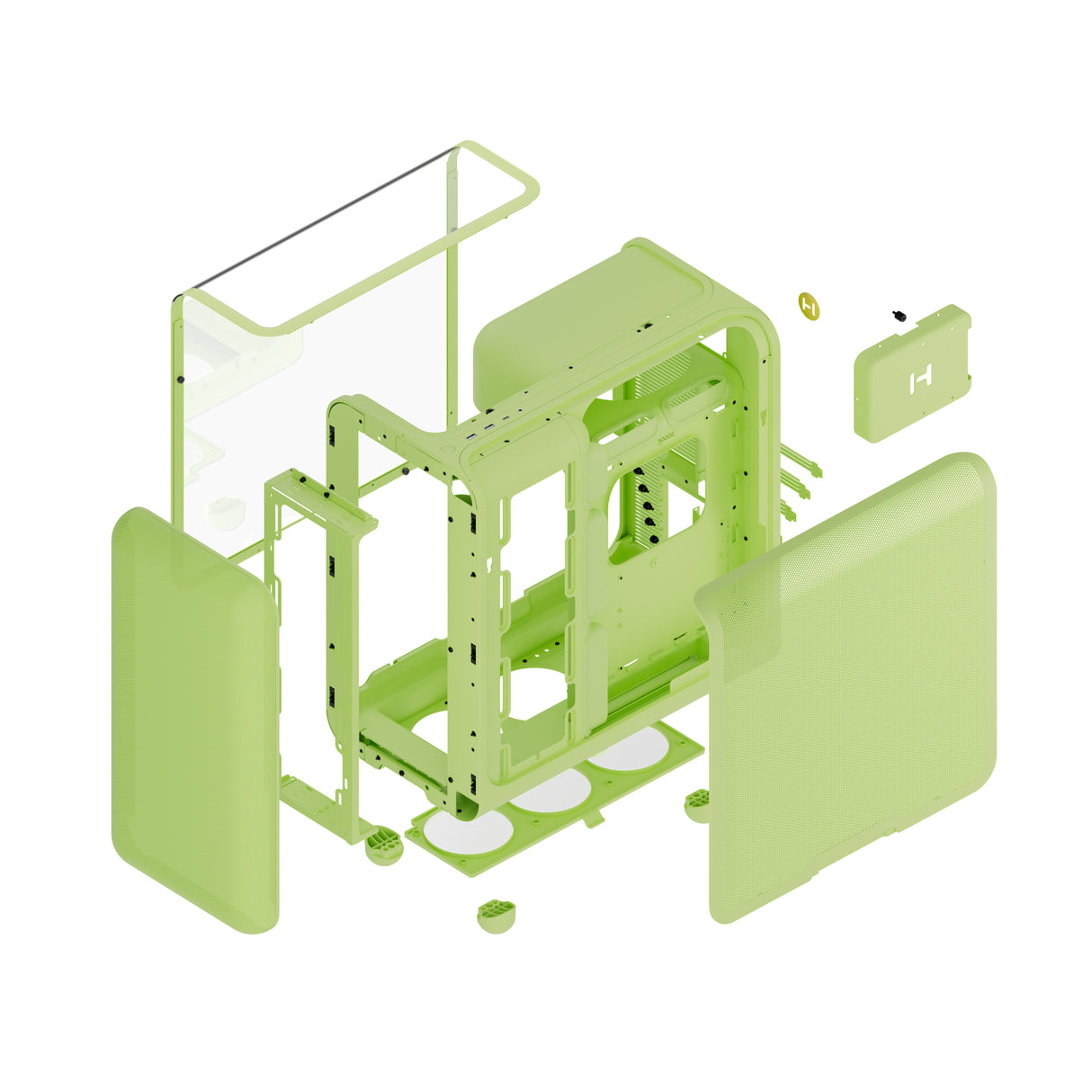 HYTE X50 Midi-Tower – Matcha Milk / Grön