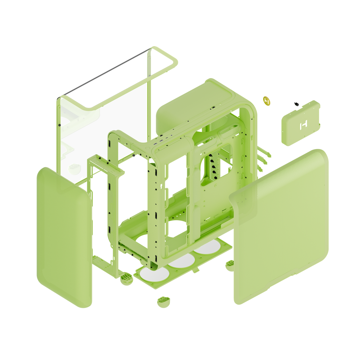 HYTE X50 Midi-Tower – Matcha Milk / Grön
