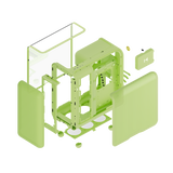 HYTE X50 Midi-Tower – Matcha Milk / Grön