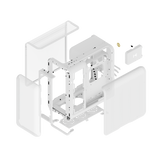 HYTE X50 Midi-Tower – Mesh Snövit