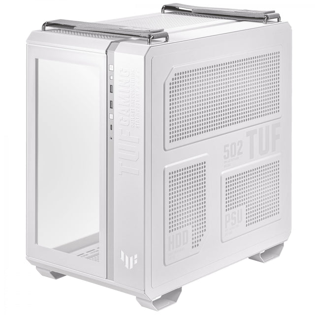 ASUS TUF Gaming GT502 PLUS Tempered Glass Dual Chamber Case White w. 4x120mm Pre-installed ARGB Fans ASUS