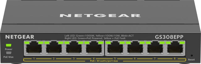 Netgear 8PT GE PLUS SWCH W/ HI-PWR POE+ Netgear International Limited
