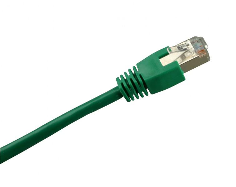 Grønt Sharkoon Cat.5e S/FTP netværkskabel med RJ45-stik