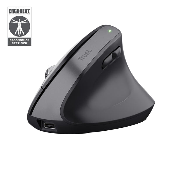 Trust Bayo+ Ergonomisk Trådløs Mus – Sort
