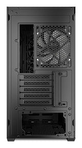 Sharkoon MK4W RGB Strip Black Mesh Front Tempered Glass ARGB Strip 4x 120mm Fans USB-C BTF Micro-ATX Gaming PC Case Sharkoon