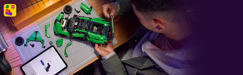 LEGO Technic 42241 – Grøn Bugatti Chiron Pur Sport – produktdetalje eller byggeeksempel 17