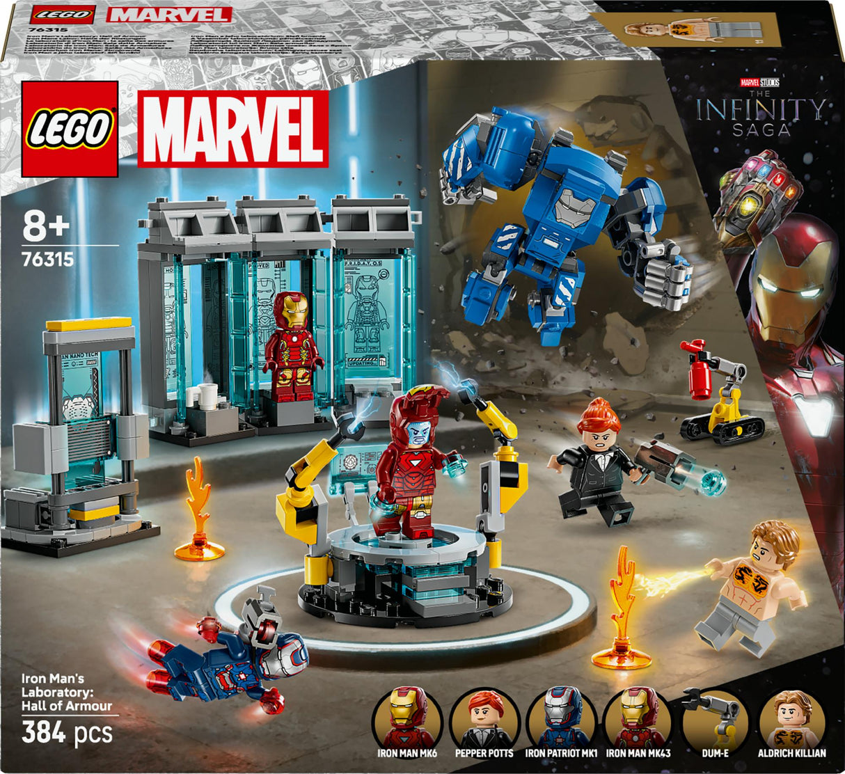 LEGO 76315 Marvel Super Heroes Iron Man's Laboratory: Hall of Armor LEGO