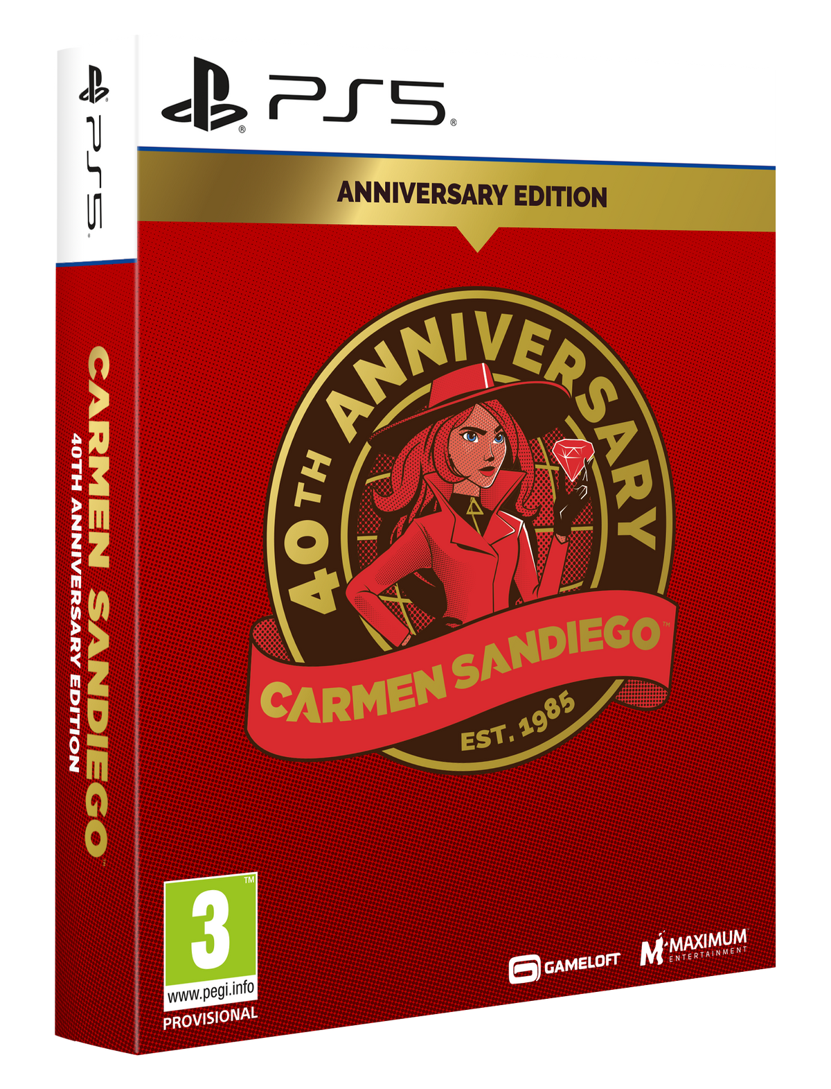 Carmen Sandiego 40th Anniversary Edition – PlayStation 5 – spilomslag