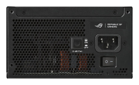 ASUS ROG Strix 850W Platinum – strømindgang og tænd/sluk-kontakt