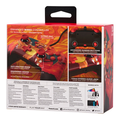 PowerA Enhanced Wired Controller – Charizard Vortex – Switch – produktbillede 14