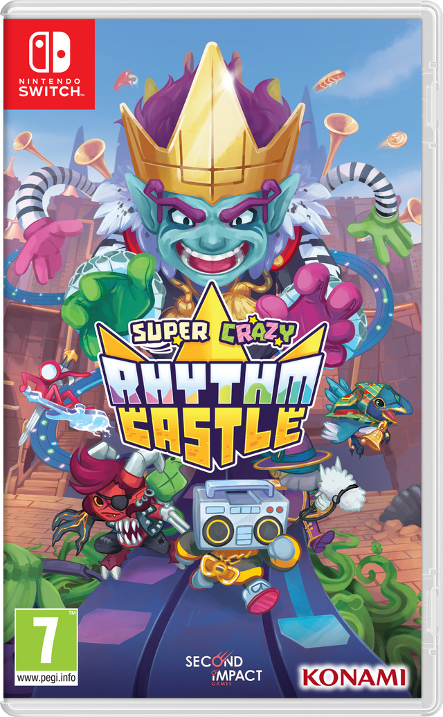 Super Crazy Rhythm Castle (Code in a Box) – Nintendo Switch-emballage