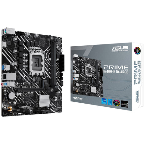 ASUS PRIME H610M-K D4 ARGB bundkort med original emballage