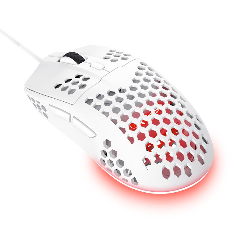 TRUST GXT928W HELOX LÄTTVIKTSMUS - VIT