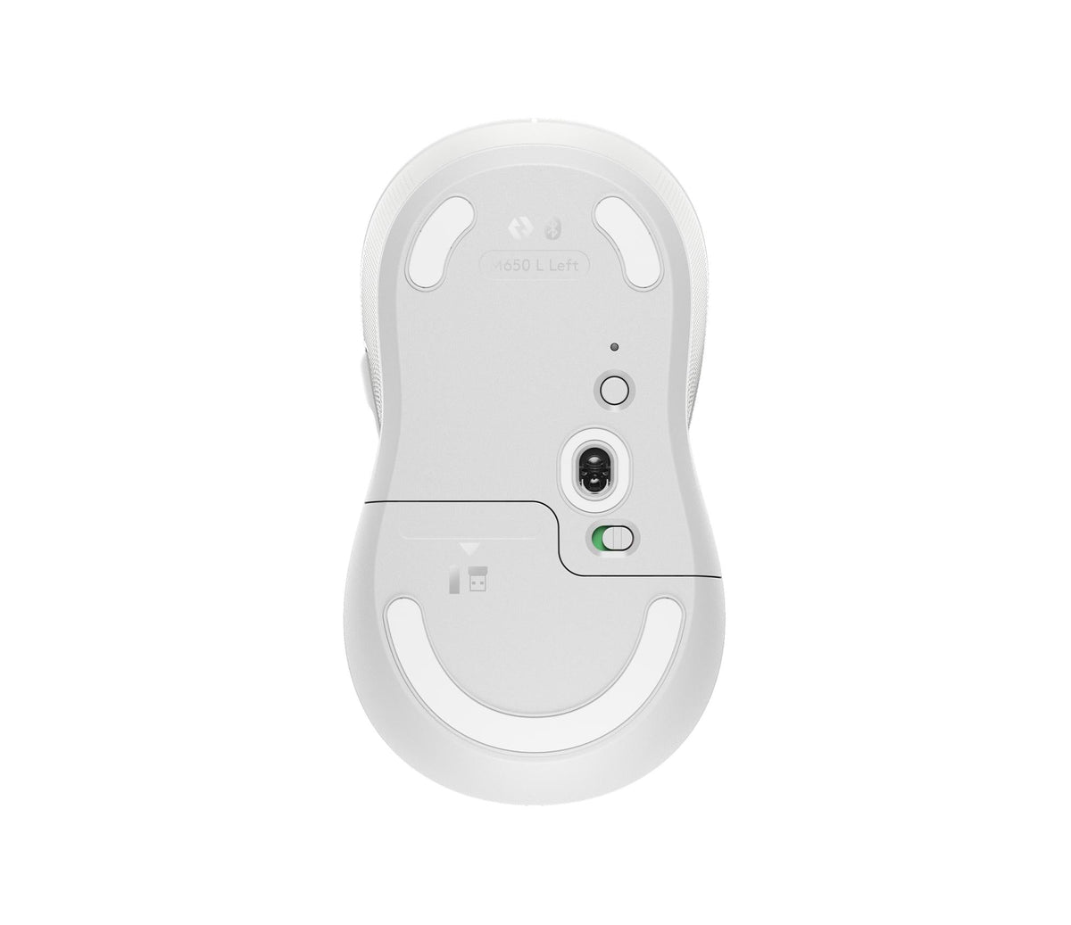 Logitech - M650 Signature - Large Wireless Mouse - White ( Left Handed ) Logitech