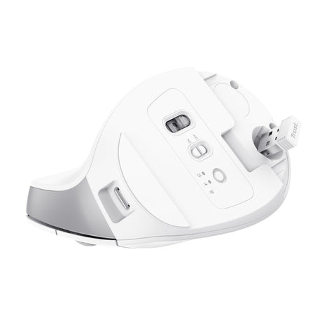 TRUST BAYO+ ERGONOMIC WIRELESS MOUSE - WHITE TRUST