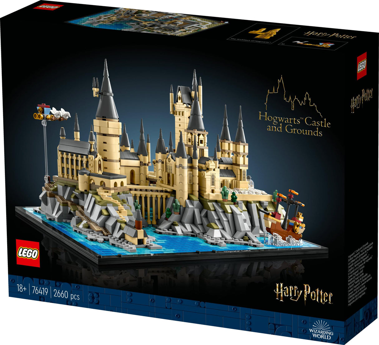 LEGO 76419 Harry Potter Hogwarts Castle with Castle Grounds, Construction Toy LEGO