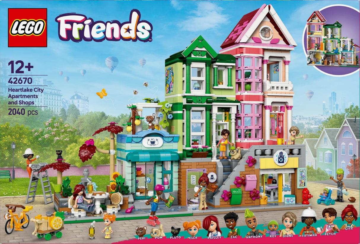 LEGO 42670 Friends Heartlake City Residential and Shopping Street LEGO