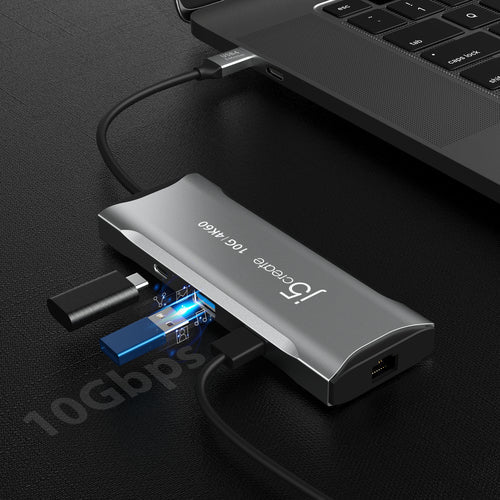 j5create – 4K/60 Hz USB-C mini-dock med 10 Gbit/s USB – Illustration af 10 Gbit/s