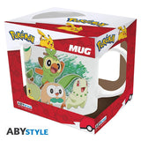 Pokemon Mug Grass Partners - Green - 320 ml Abysse