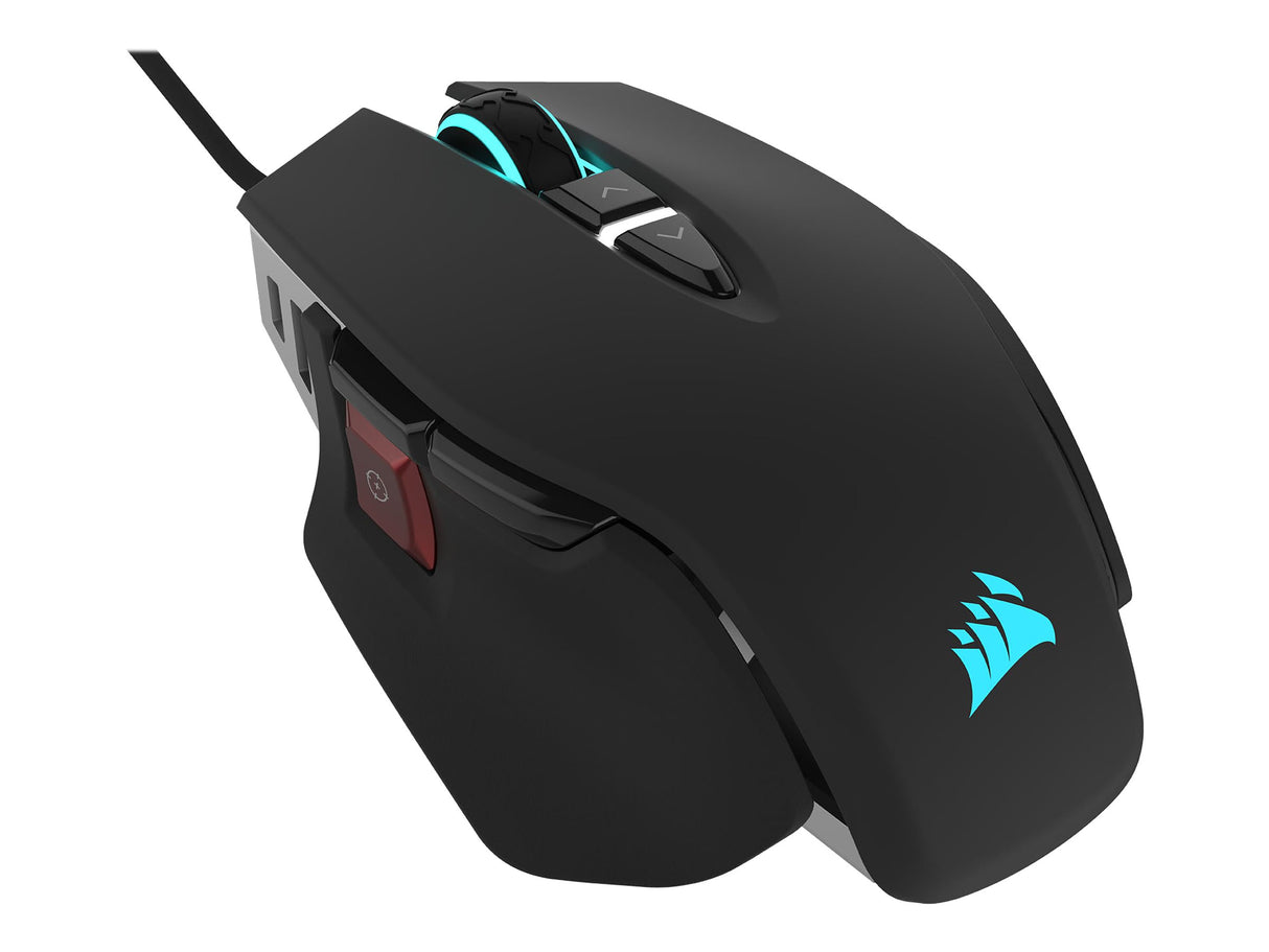 CORSAIR Gaming M65 RGB ELITE Optisk Kabling Sort