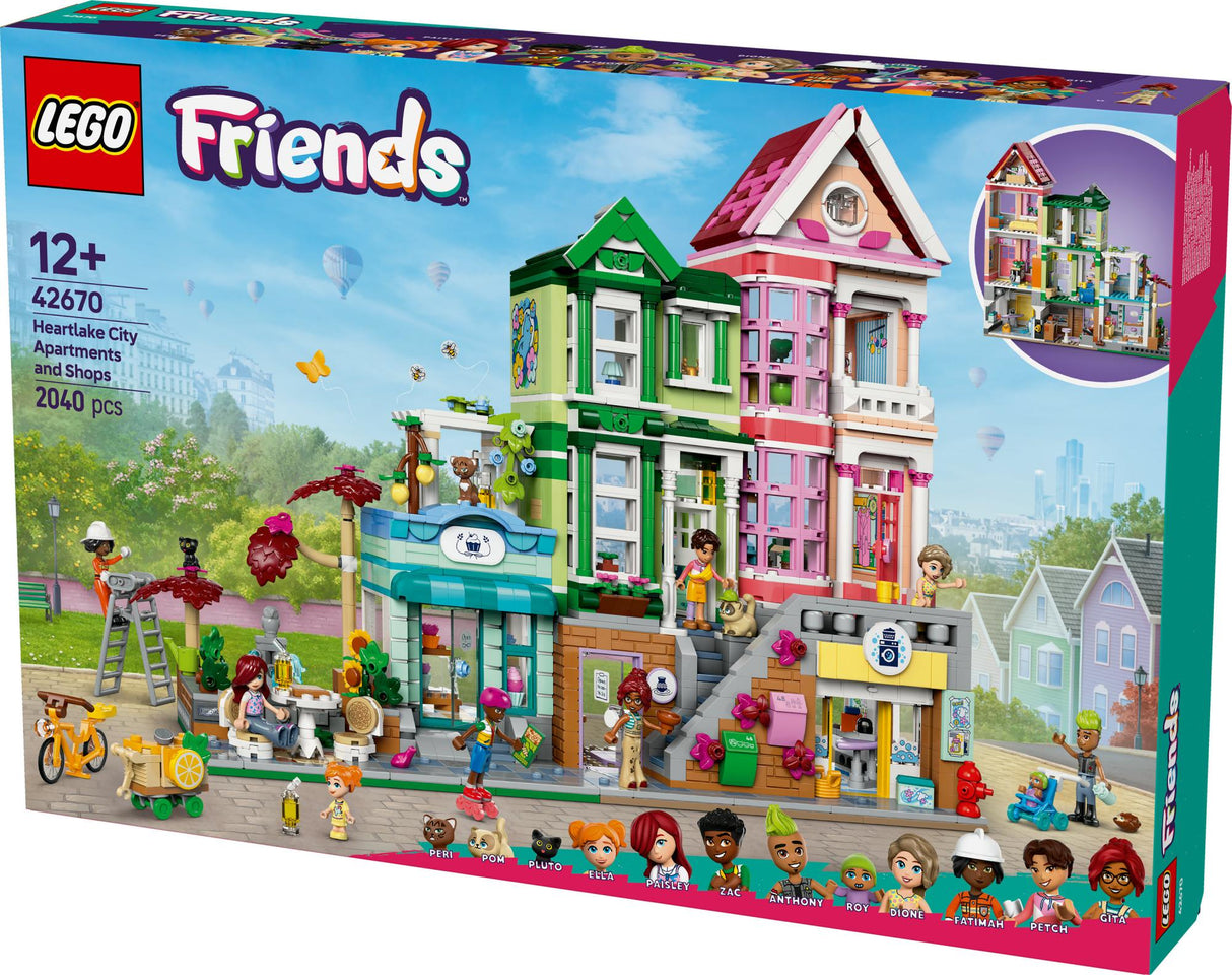 LEGO 42670 Friends Heartlake City Residential and Shopping Street LEGO