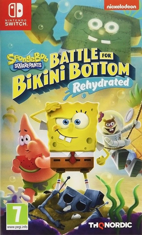 SpongeBob Battle for Bikini Bottom Rehydrated Switch – Omslag