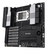 ASUS PRO WS WRX90E-SAGE SE forside med DDR5-pladser og køleprofiler