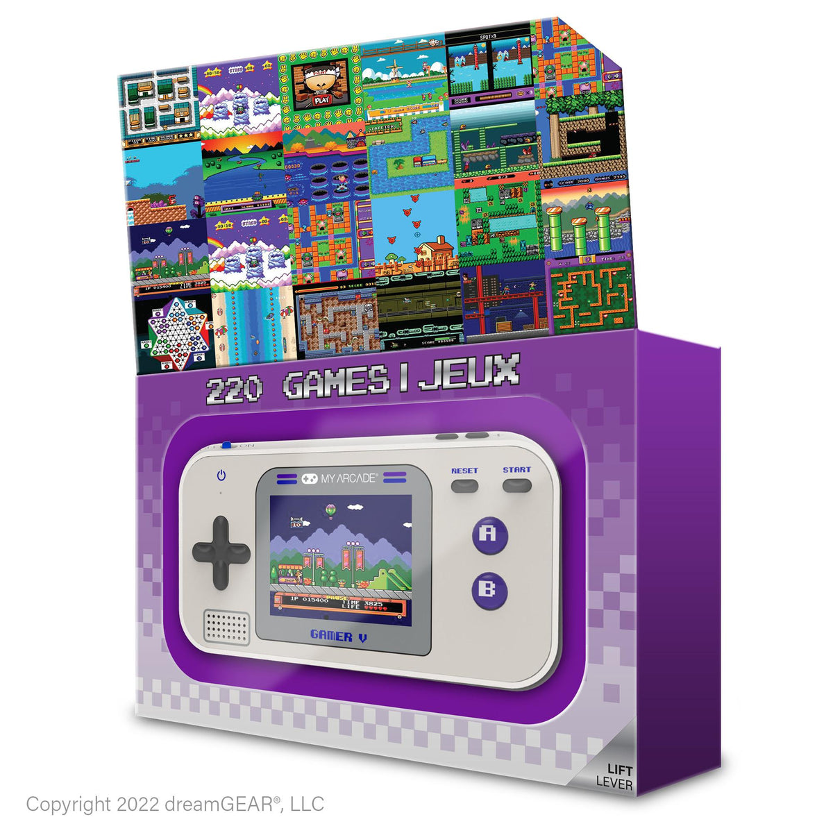 dreamGear My Arcade Gamer V Classic (220 in 1) Gray & Purple dreamGEAR