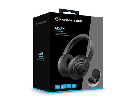 Conceptronic ALVAH02B Kabel & Trådløst Headset - Sort Conceptronic