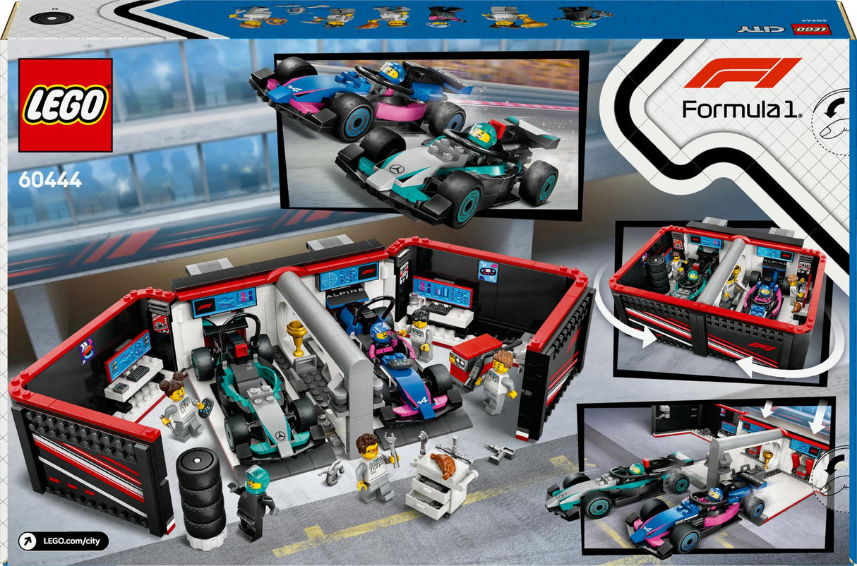 LEGO 60444 City F1 Garage with Mercedes-AMG & Alpine Racing Cars LEGO