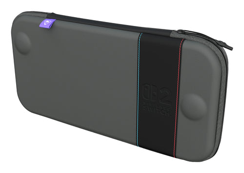 Turtle Beach PlayTrek Slim – Switch 2-etui – Charcoal Black – etui skråt fra højre