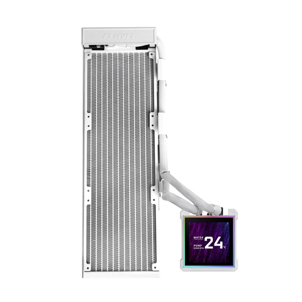 Lian Li Hydroshift II LCD-S, 360N fläktlös, Vit