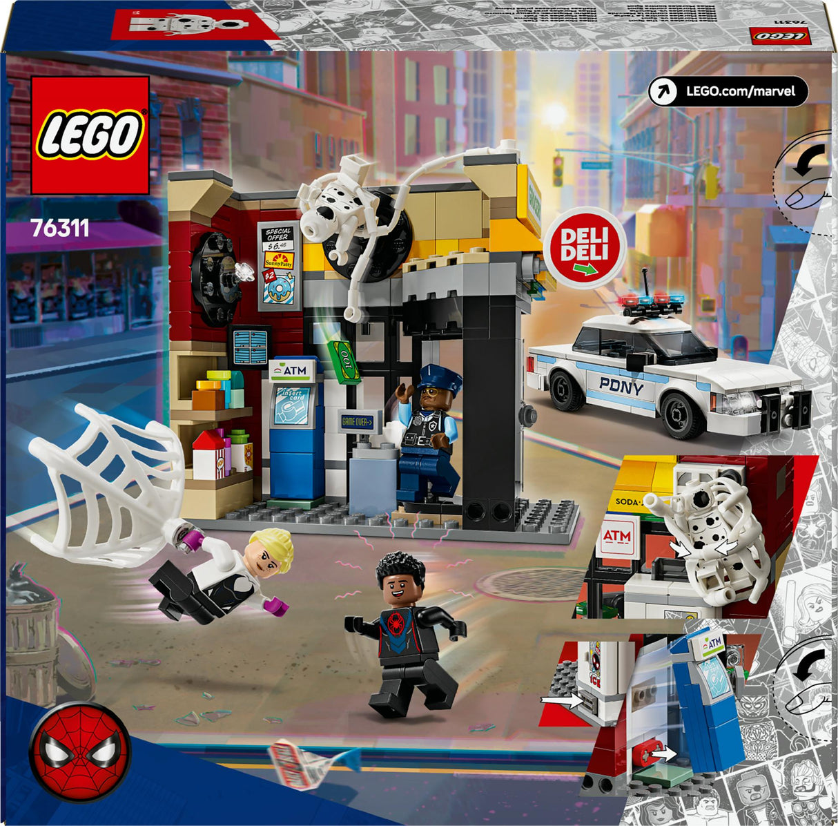 LEGO 76311 Marvel Super Heroes Spider-Verse: Miles Morales vs Spot LEGO