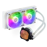 Cooler Master MasterLiquid Lite 240L Core ARGB Processors flydende kølesystem 1-pack Hvid 120 mm