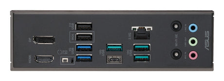 ASUS B850 MAX Gaming WiFi – bagpanel med USB, netværk og skærmporte
