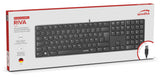 Speedlink - RIVA Slim Metal Scissor Keyboard, black - DE Layout Speedlink