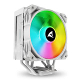 Sharkoon A40 RGB CPU-køler – hvid, 120 mm, 4 heatpipes – billede 2