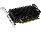 MSI GeForce GT 1030 4GHD4 LP OC – grafikkort set skråt fra siden